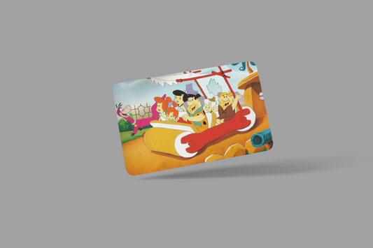 THE FLINTSTONE  2 PC  credit card skin & DEBIT CARD