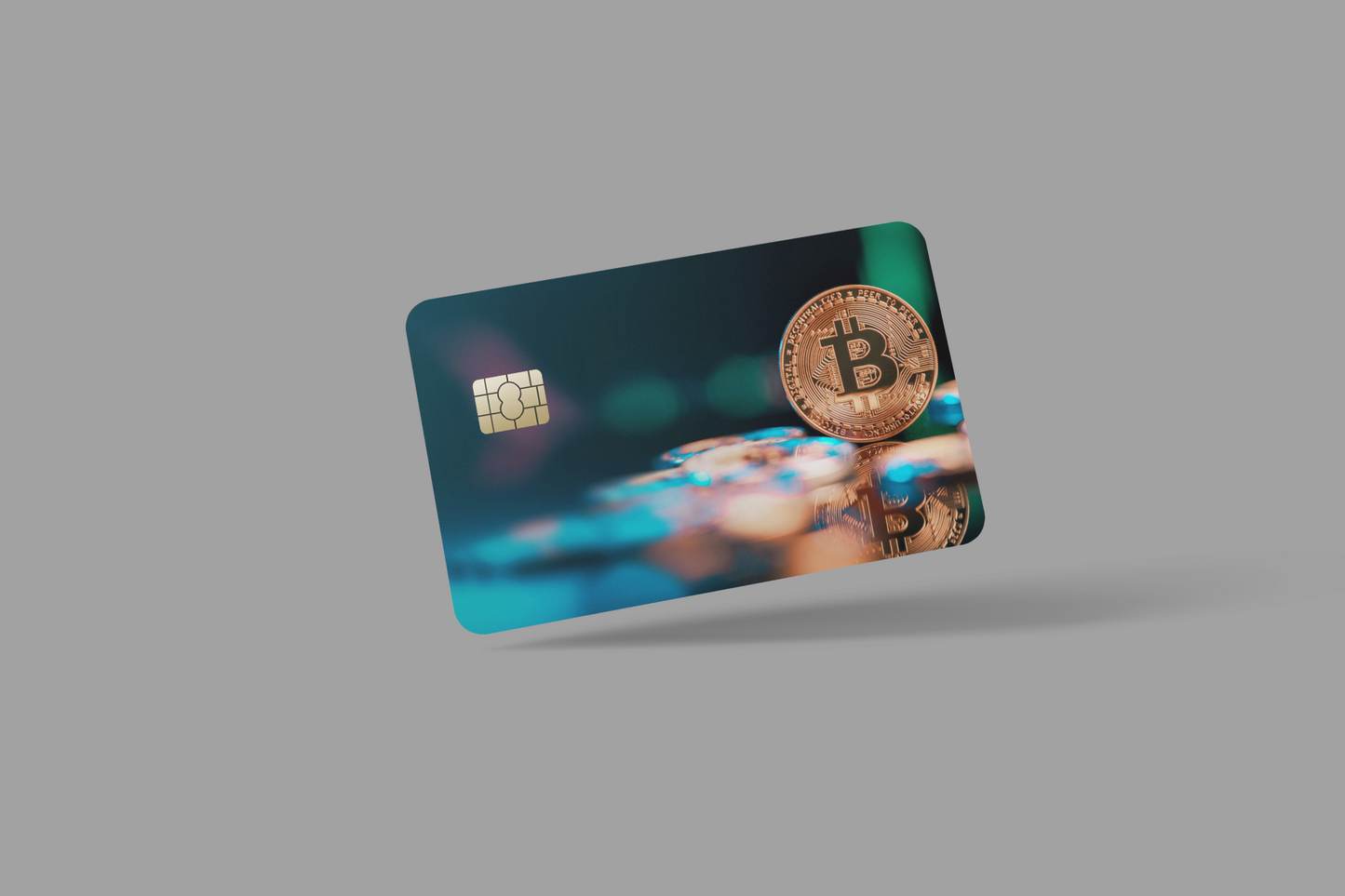 BITCOIN 2 PC, credit card skin & DEBIT CARD