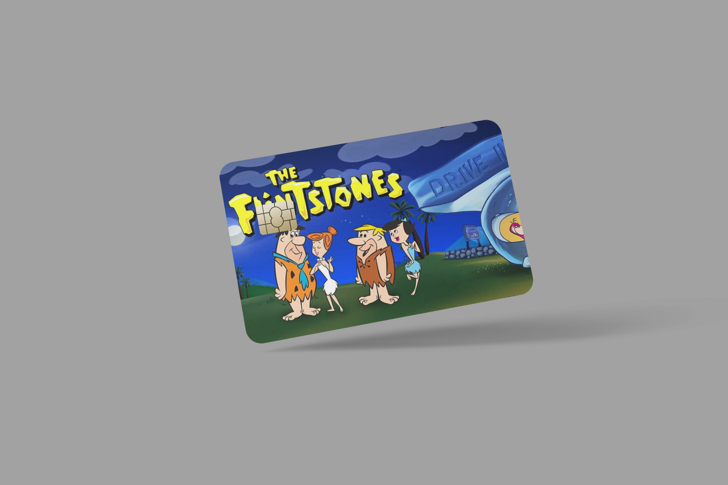 THE FLINTSTONE 2 PC credit card skin & DEBIT CARD