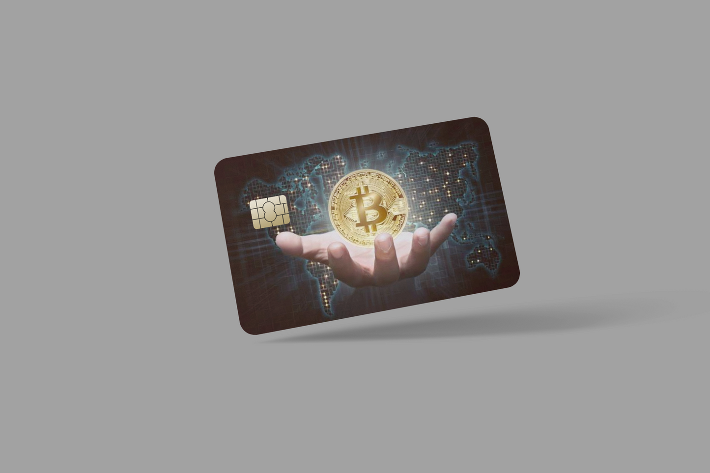 BITCOIN 2 PC, credit card skin & DEBIT CARD