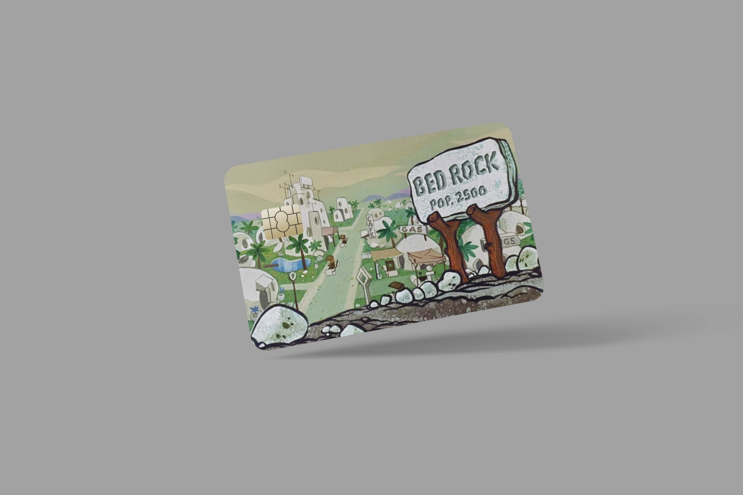THE FLINTSTONE 2 PC credit card skin & DEBIT CARD