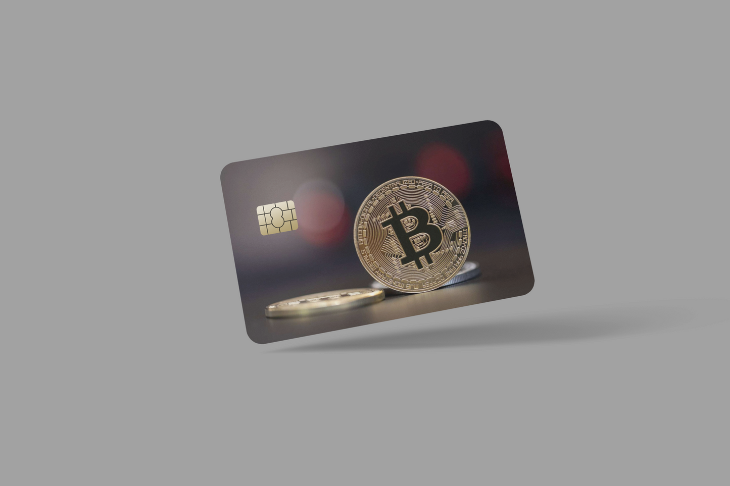 BITCOIN 2 PC, credit card skin & DEBIT CARD