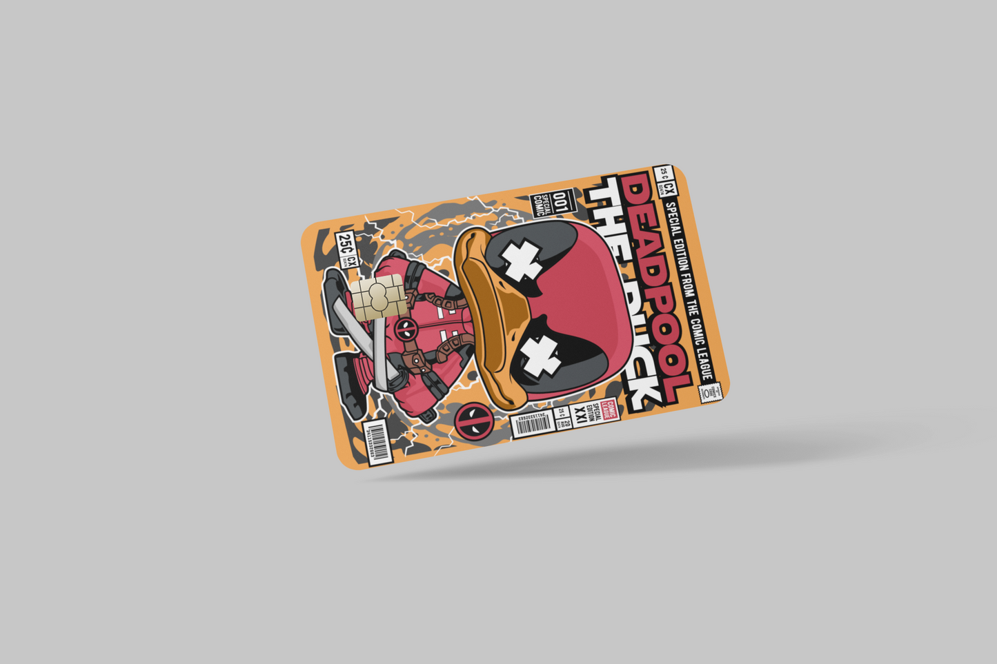 DEAD POOL 2 PC credit card skin & DEBIT CARD