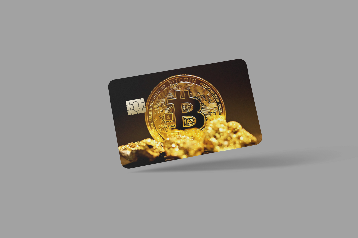 BITCOIN 2 PC, credit card skin & DEBIT CARD