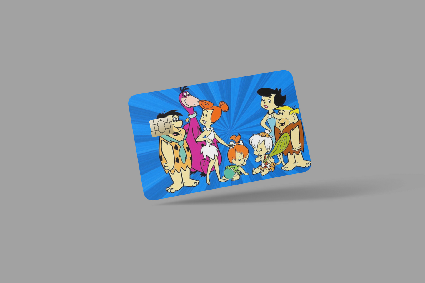 THE FLINTSTONE 2 PC credit card skin & DEBIT CARD