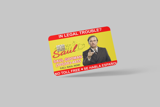BETTER CALL TO SAUL  2 PC, credit card skin & DEBIT CARD