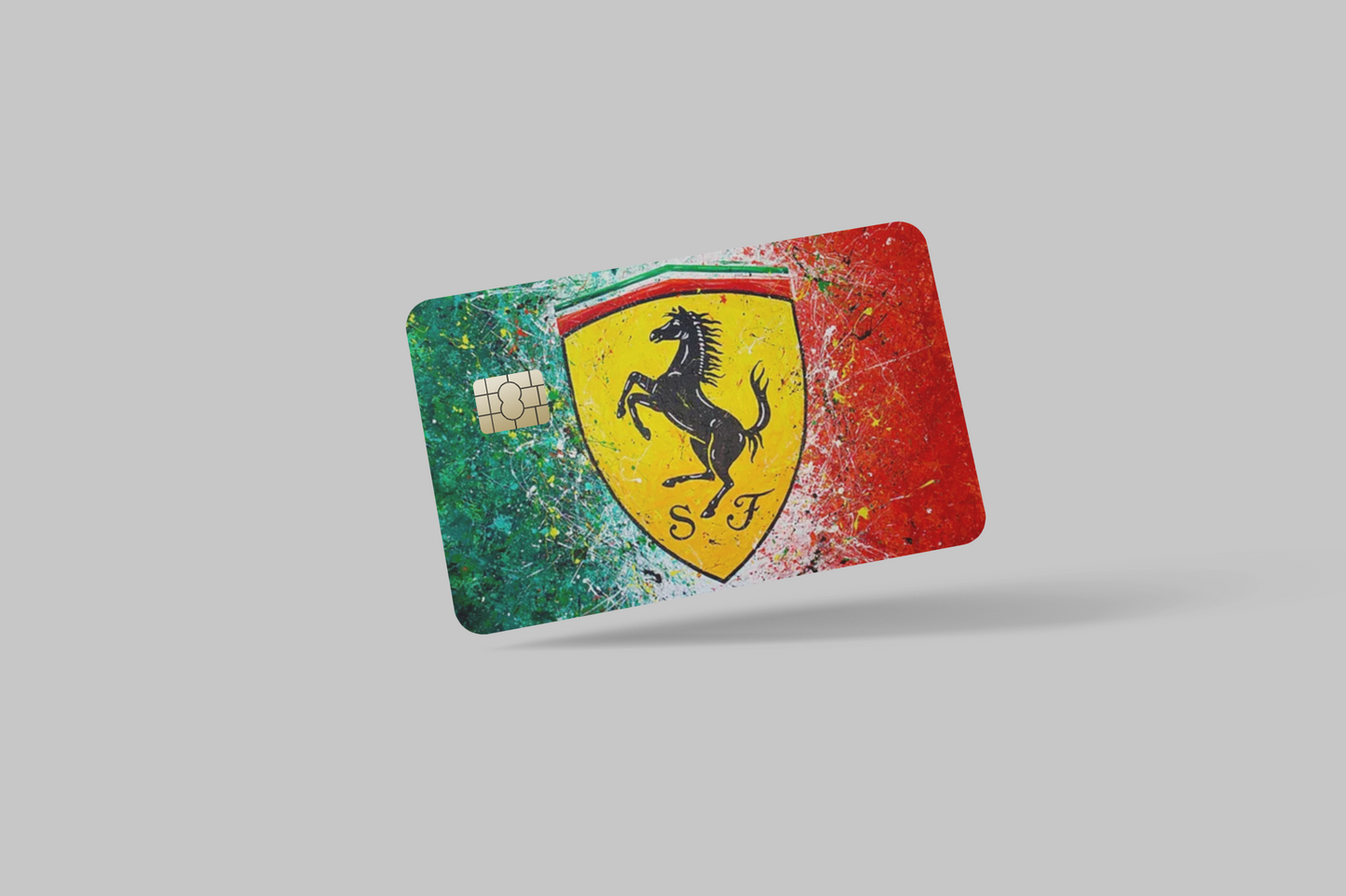 FERRARI 2 PC credit card skin & DEBIT CARD