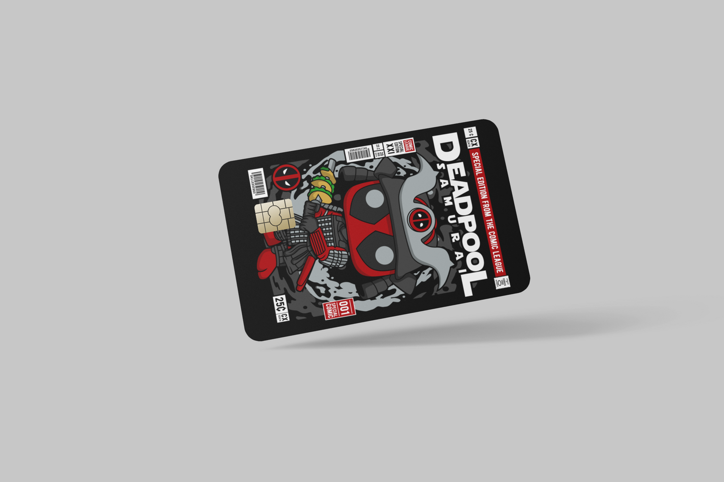 DEAD POOL 2 PC credit card skin & DEBIT CARD