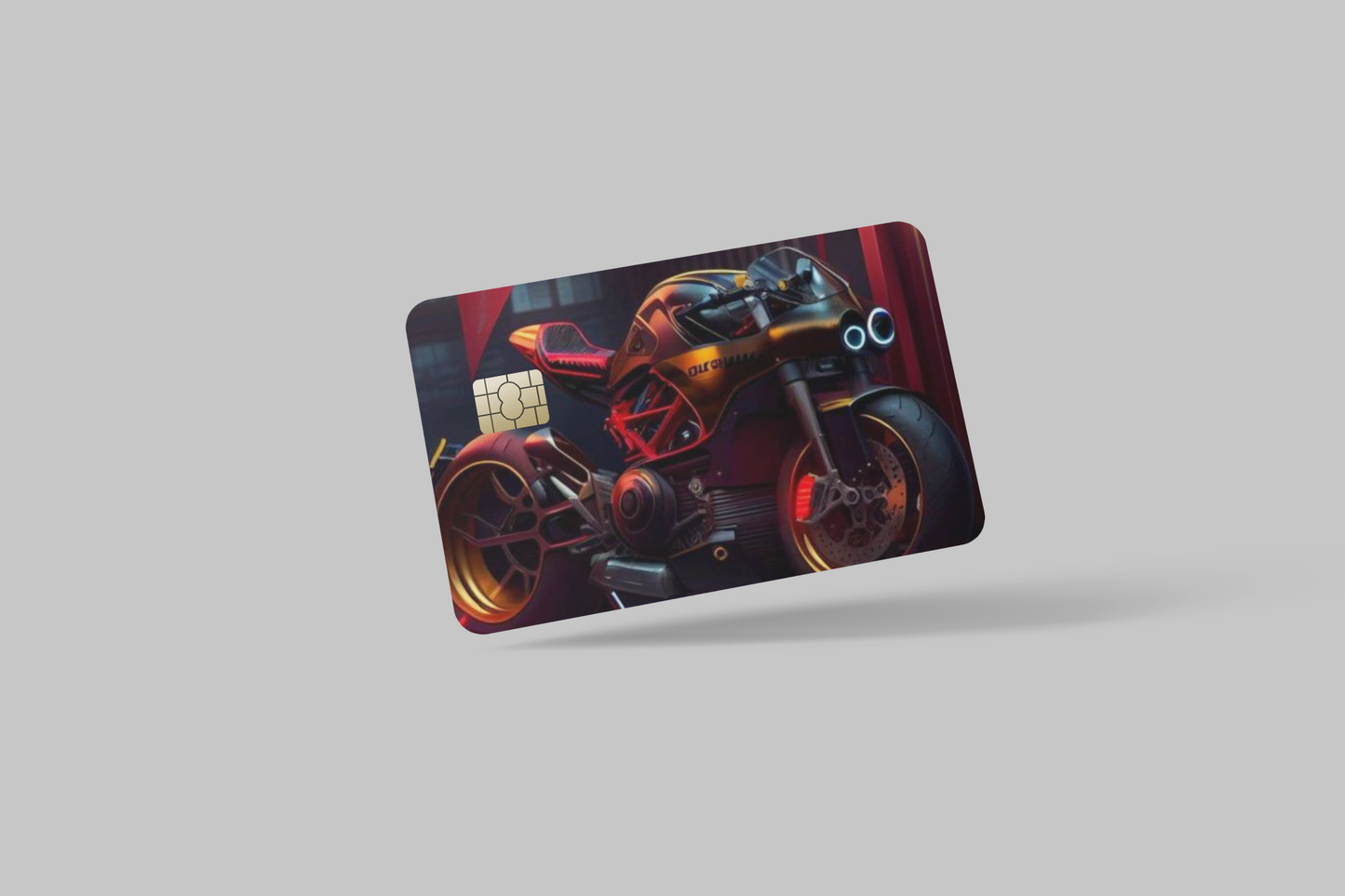 MOTORCYCLES OF THE FUTURE 2 PC credit card skin & DEBIT CARD