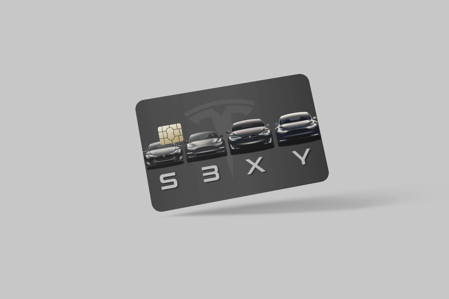 TESLA 2 PC credit card skin & DEBIT CARD