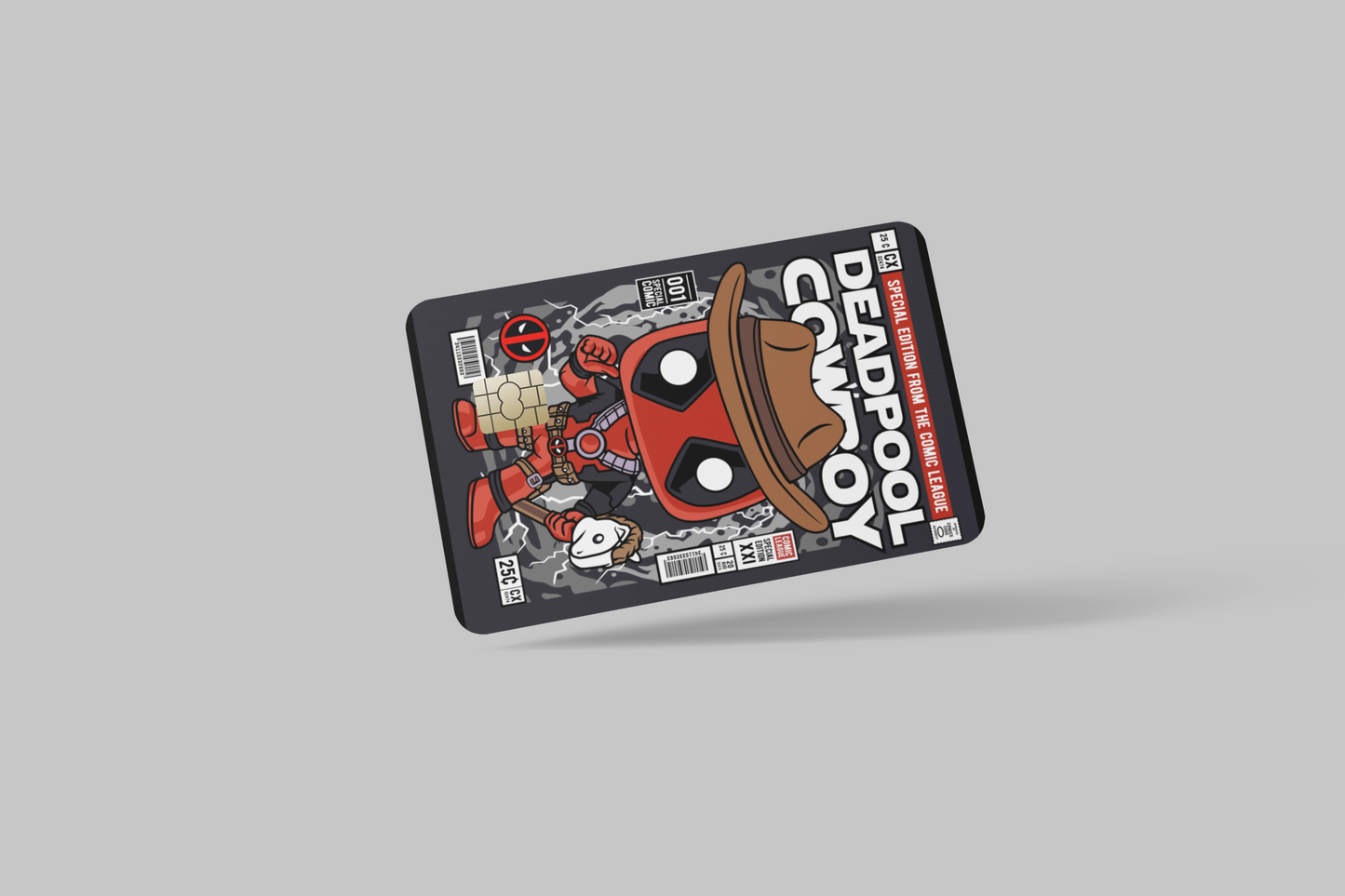 DEAD POOL 2 PC credit card skin & DEBIT CARD