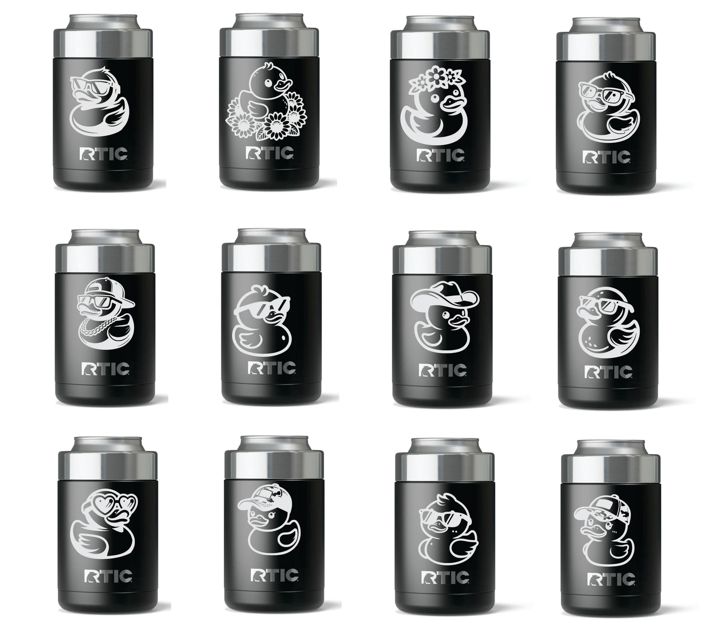 DUCK , RTIC Can Cooler, CUSTOM ANY COLOR, BEER OR SODA,COOL