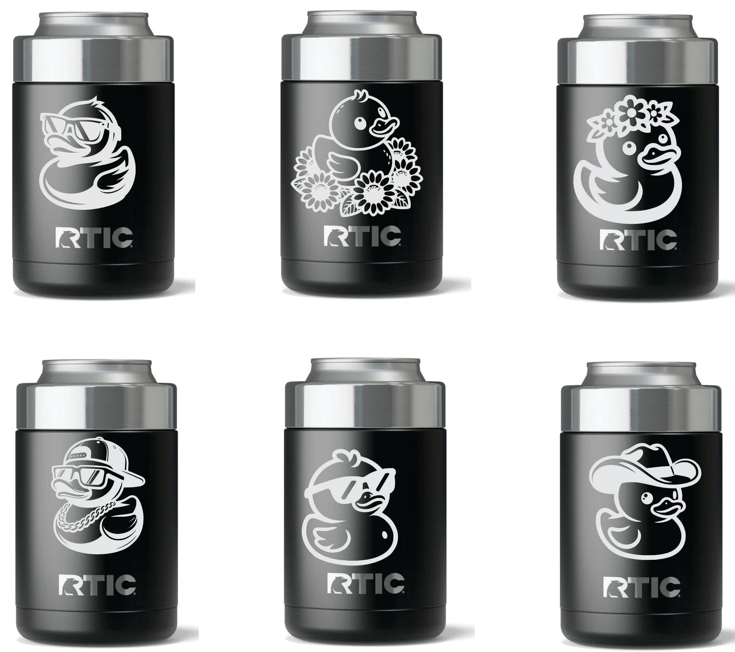 DUCK , RTIC Can Cooler, CUSTOM ANY COLOR, BEER OR SODA,COOL