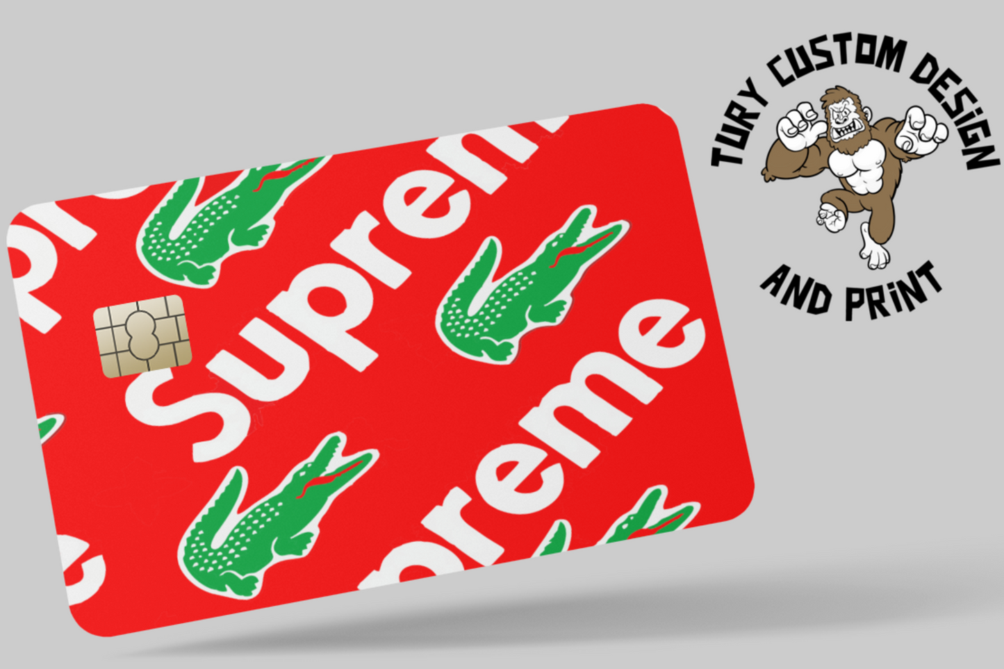 SUPREME  2 PC  credit card skin & DEBIT CARD