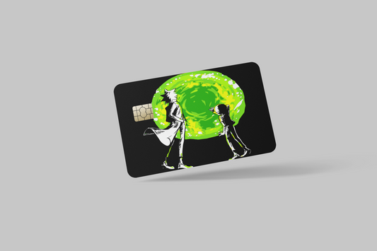 RICK AND MORTY 2 PC  credit card skin & DEBIT CARD