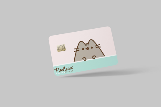 PUSHEEN THE CAT  2 PC  credit card skin & DEBIT CARD