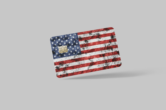 AMERICAN FLAG 2 PC, credit card skin & DEBIT CARD