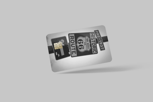 ROUTE 66  2 PC  credit card skin & DEBIT CARD