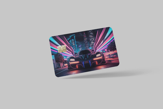 LUXERY SPORT CARS  2 PC  credit card skin & DEBIT CARD