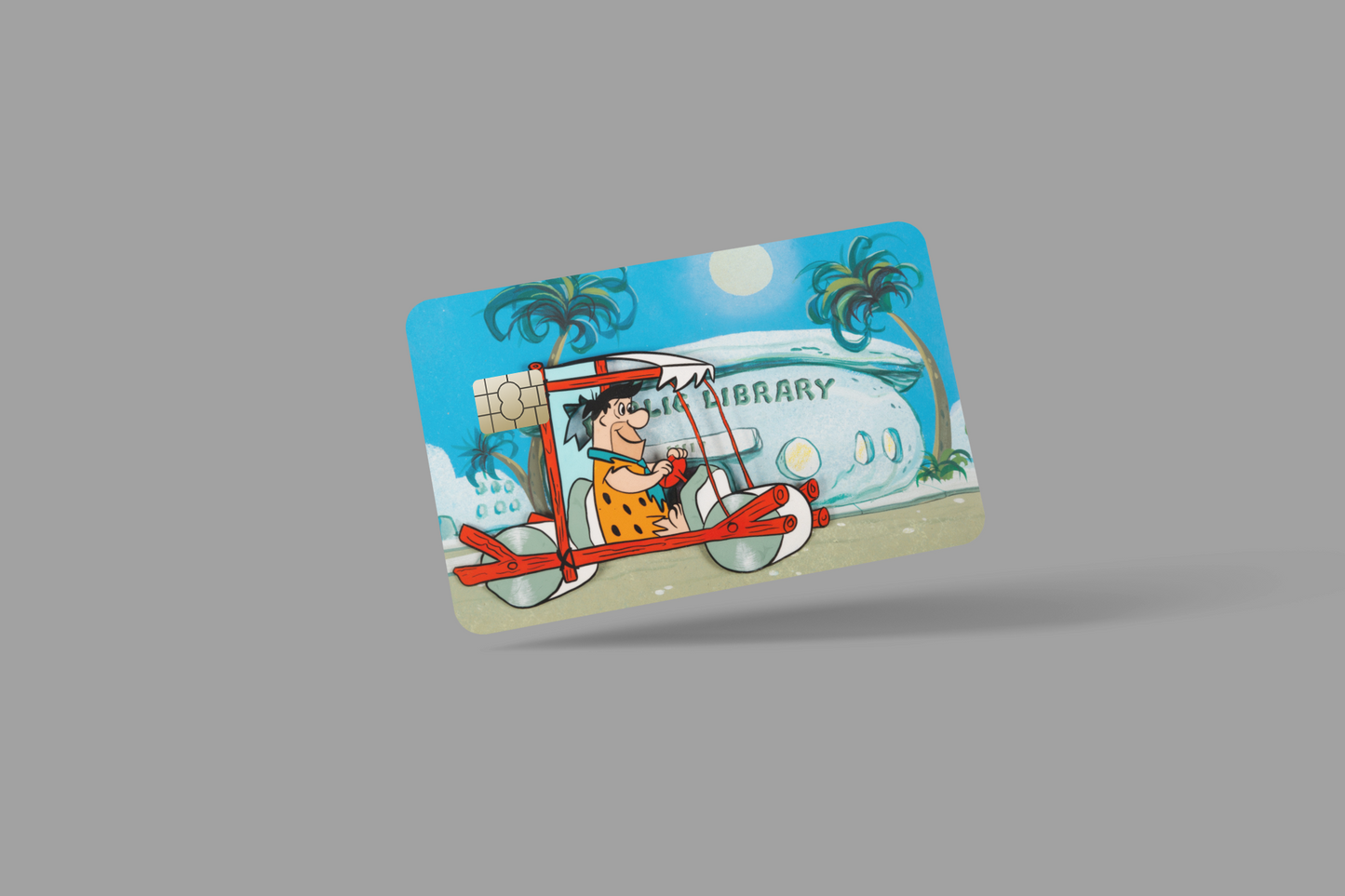 THE FLINTSTONE  2 PC  credit card skin & DEBIT CARD