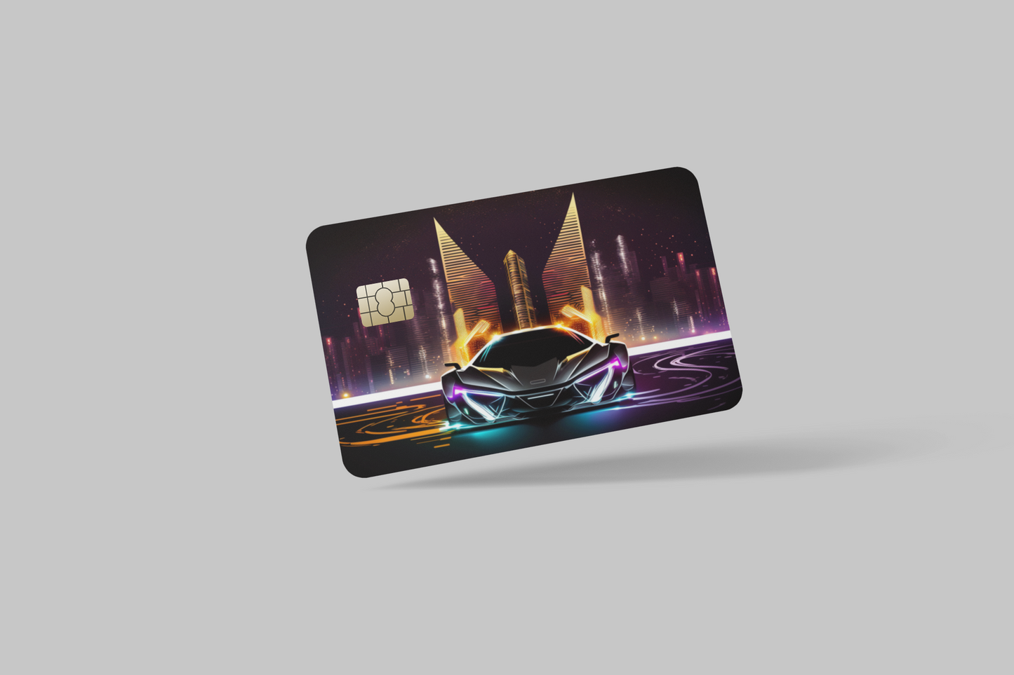 LUXERY SPORT CARS  2 PC  credit card skin & DEBIT CARD