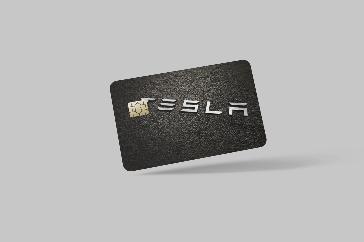 TESLA  2 PC  credit card skin & DEBIT CARD